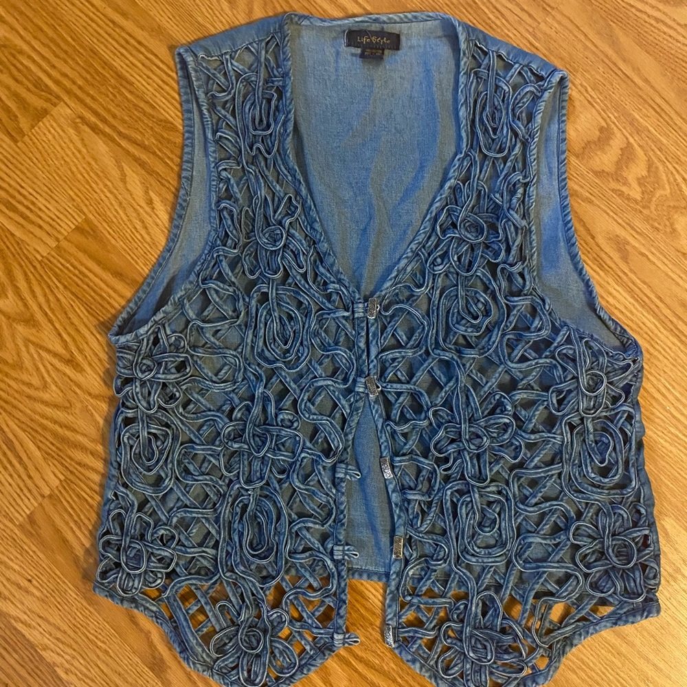 Beautiful Denim vest with detail